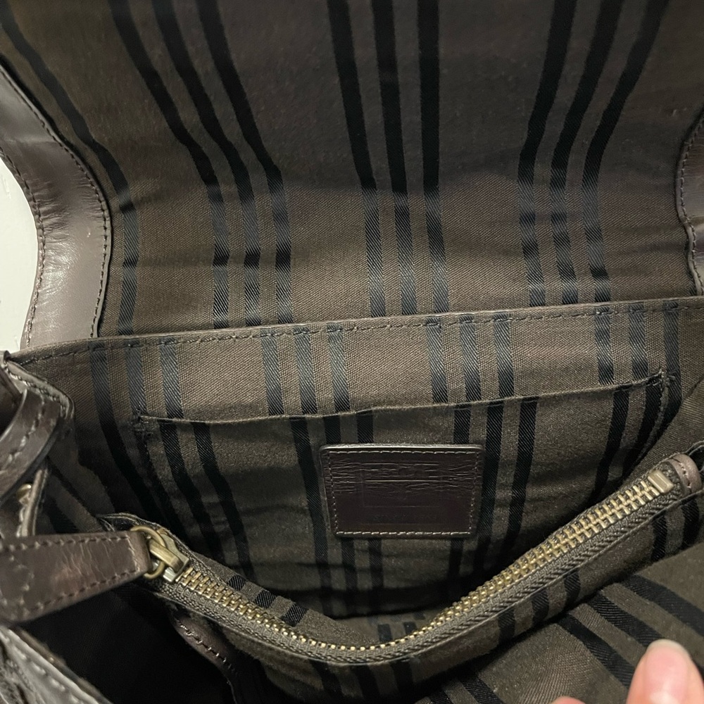 FRYE ANNA SADDLE HANDBAG DB222 CHARCOAL ITALIAN LEATHER $498 - Picture 13 of 16